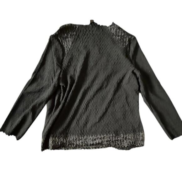 Jerry T New York Textured Open Front Jacket – Size 1X - Picture 2 of 5